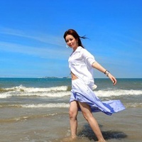 夏日海边意境女生_www.qqtu8.net